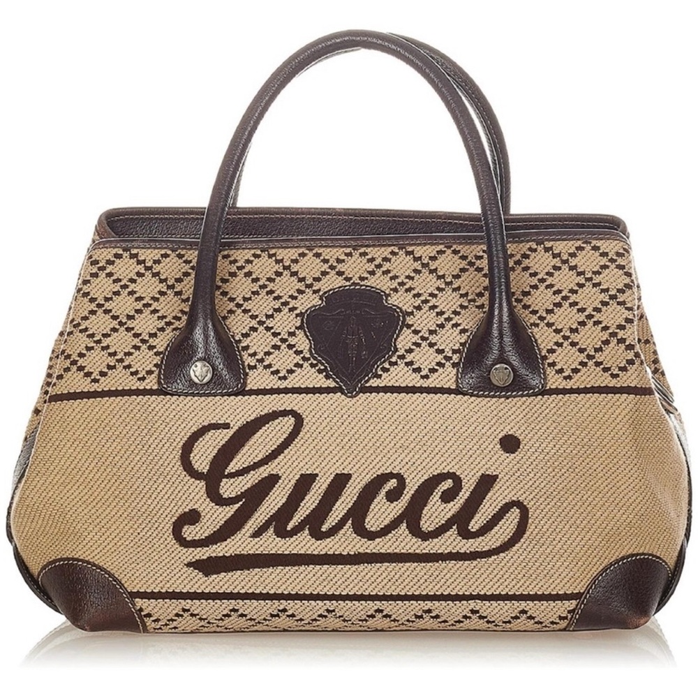 Gucci Brown and‎ Tan Women's Bag- Vintage